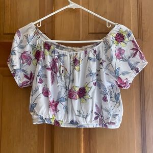 Off the shoulder floral top